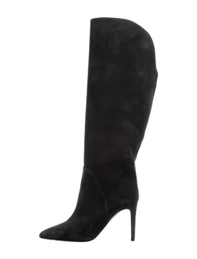 Pre-owned Paris Texas Suede Boots In Black