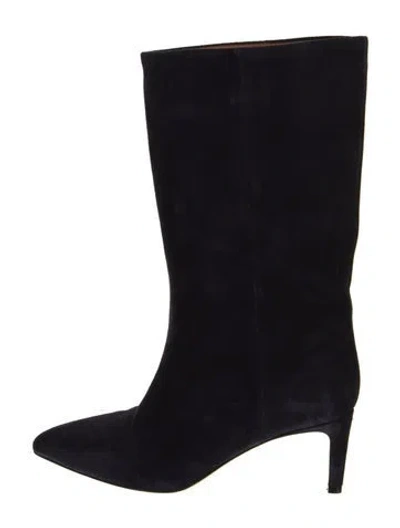 Pre-owned Paris Texas Suede Boots In Black