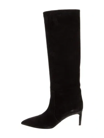 Pre-owned Paris Texas Suede Boots In Black