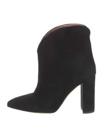 Pre-owned Paris Texas Suede Boots In Black