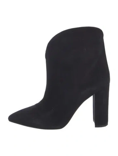 Pre-owned Paris Texas Suede Boots In Black