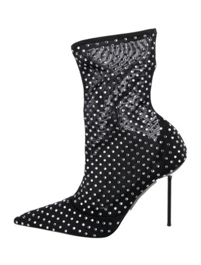 Pre-owned Paris Texas Suede Boots In Black