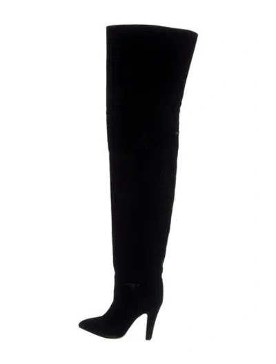Pre-owned Paris Texas Suede Boots In Black