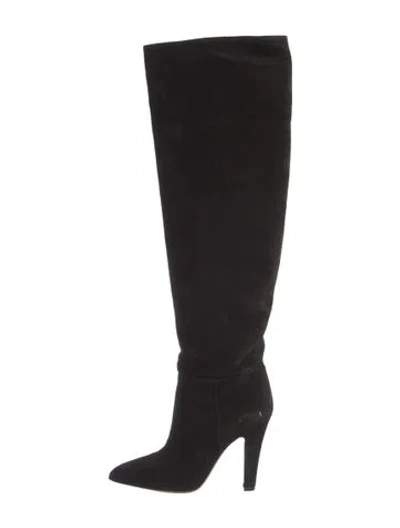 Pre-owned Paris Texas Suede Boots In Black