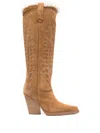 Paris Texas Suede Boots In Brown