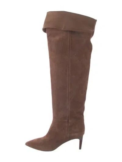 Pre-owned Paris Texas Suede Boots In Brown