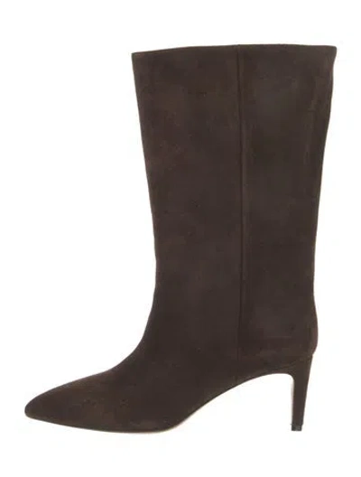 Pre-owned Paris Texas Suede Boots In Brown