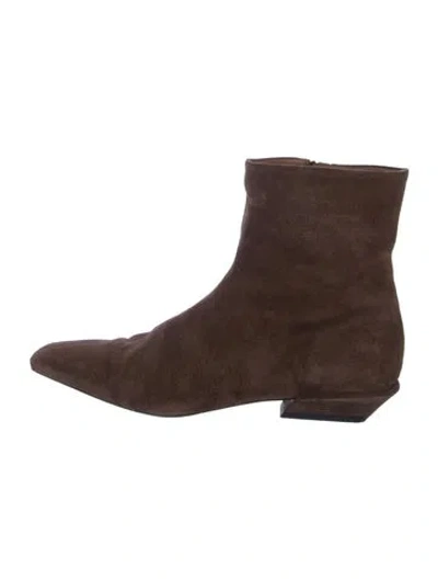 Pre-owned Paris Texas Suede Boots In Brown