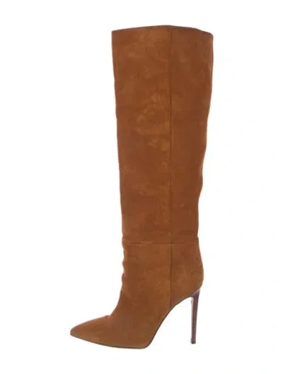 Pre-owned Paris Texas Suede Boots In Brown