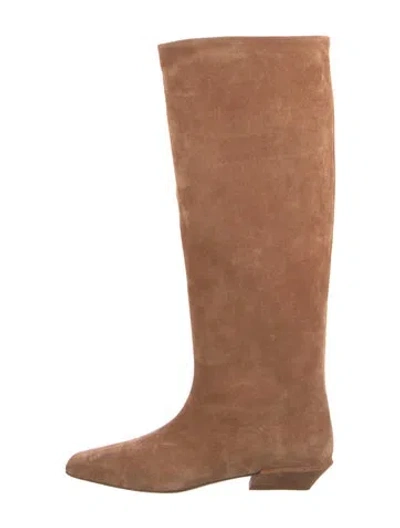 Pre-owned Paris Texas Suede Boots In Brown
