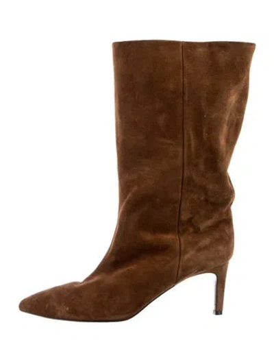 Pre-owned Paris Texas Suede Boots In Brown