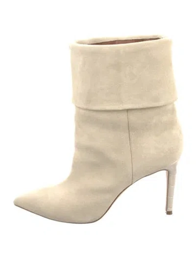 Pre-owned Paris Texas Suede Boots In Neutral