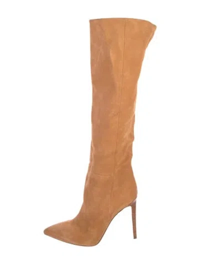 Pre-owned Paris Texas Suede Boots In Neutrals