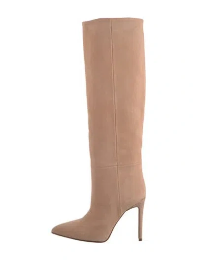 Pre-owned Paris Texas Suede Boots In Neutrals