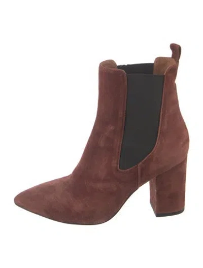 Pre-owned Paris Texas Suede Chelsea Boots In Brown