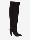 Paris Texas Over-the-knee Stiletto Suede Boots In Multi