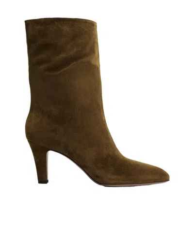 Paris Texas Suede High-heel Ankle Boots In Brown
