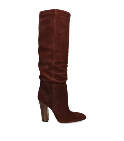 Paris Texas Suede Lavinia Boots 100 In Brown