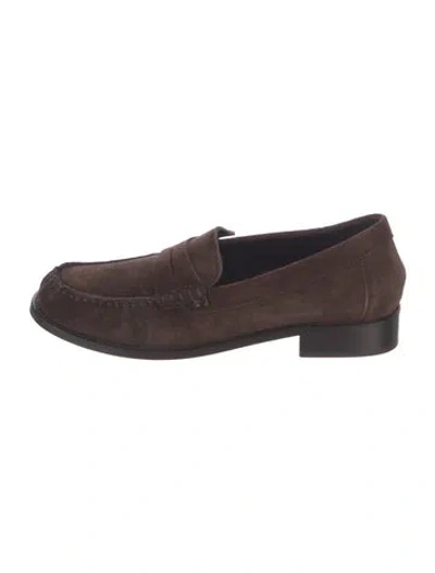 Pre-owned Paris Texas Suede Loafers In Brown