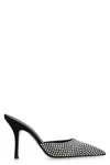 Paris Texas 100mm Hollywood Embellished Leather Mules In Black