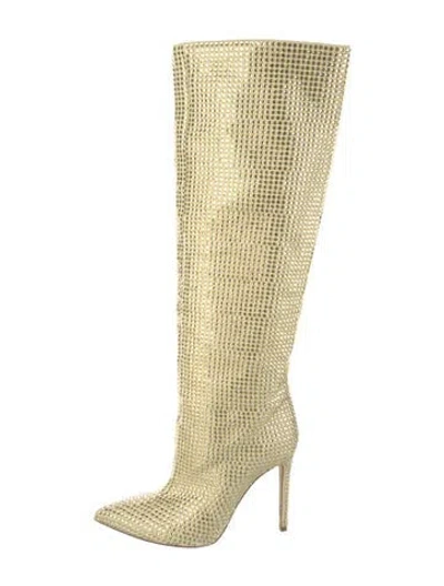 Pre-owned Paris Texas Suede Patterned Boots In Yellow