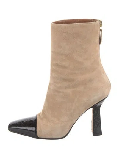 Pre-owned Paris Texas Suede Printed Boots