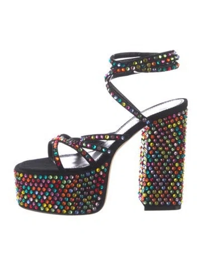 Pre-owned Paris Texas Suede Sandals In Multi