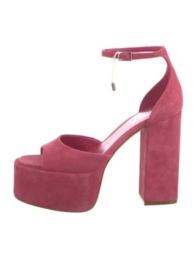 Pre-owned Paris Texas Suede Sandals In Pink