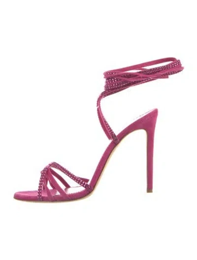 Pre-owned Paris Texas Suede Sandals In Pink