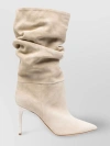 PARIS TEXAS SUEDE SLOUCHY MID-CALF BOOTS