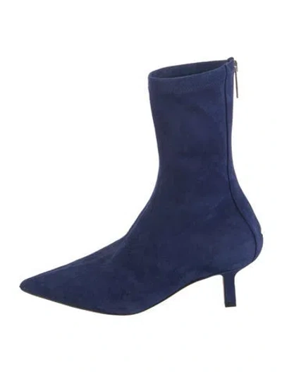 Pre-owned Paris Texas Suede Sock Boots In Blue
