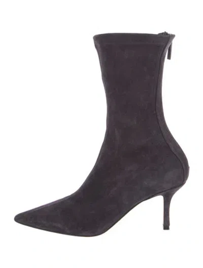 Pre-owned Paris Texas Suede Sock Boots In Purple
