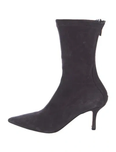 Pre-owned Paris Texas Suede Sock Boots In Purple