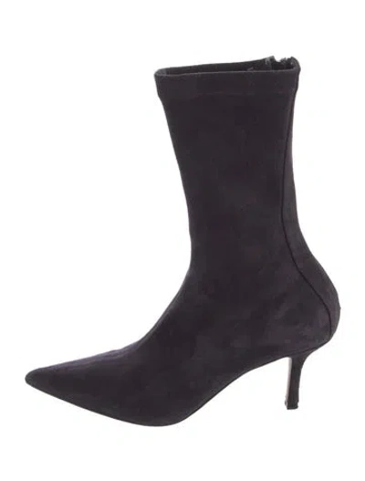 Pre-owned Paris Texas Suede Sock Boots In Purple