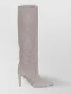 Paris Texas Suede Stiletto Boot 85 In Neutral