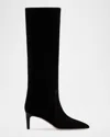 Paris Texas Suede Stiletto Knee-high Boots