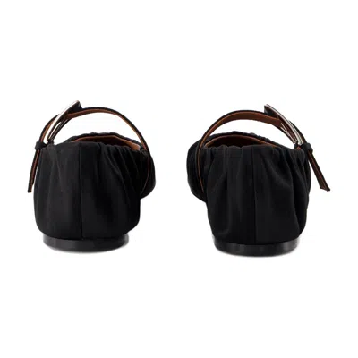 Paris Texas Sveva Ballerina Flat In Black