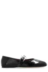 Paris Texas Sveva Patent Buckle Ballet Flat Shoes