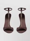 Paris Texas T-strap Sandal Stiletto Heel In Brown