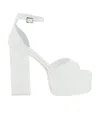 Paris Texas Tatiana Patent Leather Platform Sandals In White