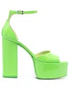 Paris Texas Tatiana 105mm Platform Sandals In Green