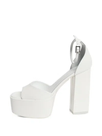 Pre-owned Paris Texas Tatiana Platform Sandals In White