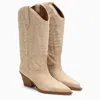 Paris Texas Texan Rosario Ecru Boot In Beige