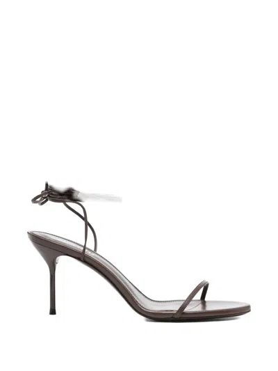 Paris Texas Tie-strap Sandals In Black