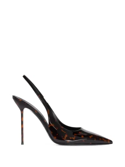 Paris Texas Tortoiseshell-effect Slingback Pumps In Brown