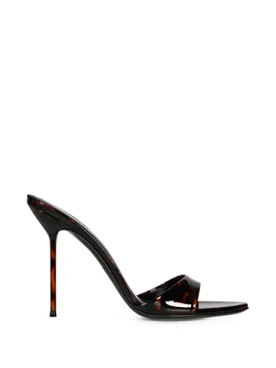 Paris Texas Tortoiseshell-effect Stiletto-heel Sandals In Brown