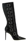 Paris Texas Tyra 105 Snake-effect Leather Boots