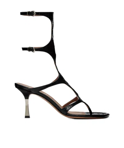 Paris Texas Uma 75mm Sandals In Black