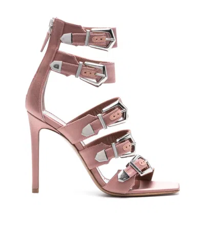 Paris Texas Ursula 105mm Buckled Sandals In Pink