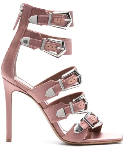 Paris Texas Ursula 105 High Sandal In Dark Pink Satin